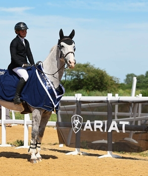 Cozzy Soncini and High Offley Ferandee Secure Ariat British Novice Championship Final Ticket at Onley Grounds 
